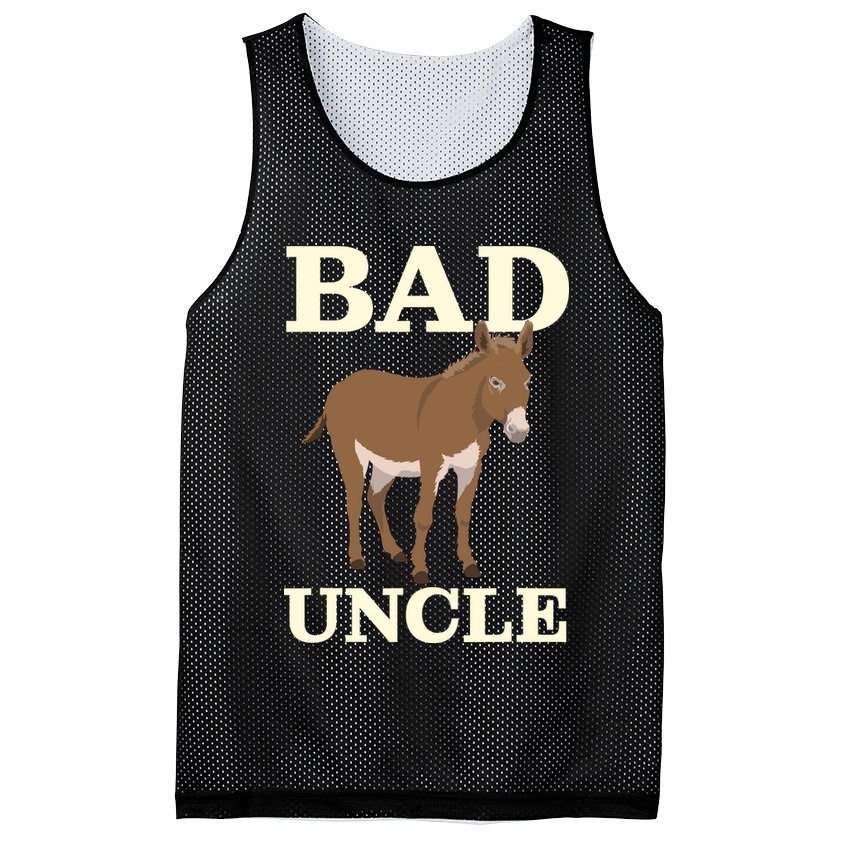 Bad Uncle Funny Uncle Donkey Uncles Gift Mesh Reversible Basketball Jersey Tank