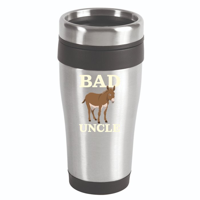 Bad Uncle Funny Uncle Donkey Uncles Gift 16oz Travel Tumbler
