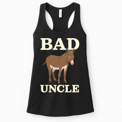 Bad Uncle Funny Uncle Donkey Uncles Gift Womens Tank Top