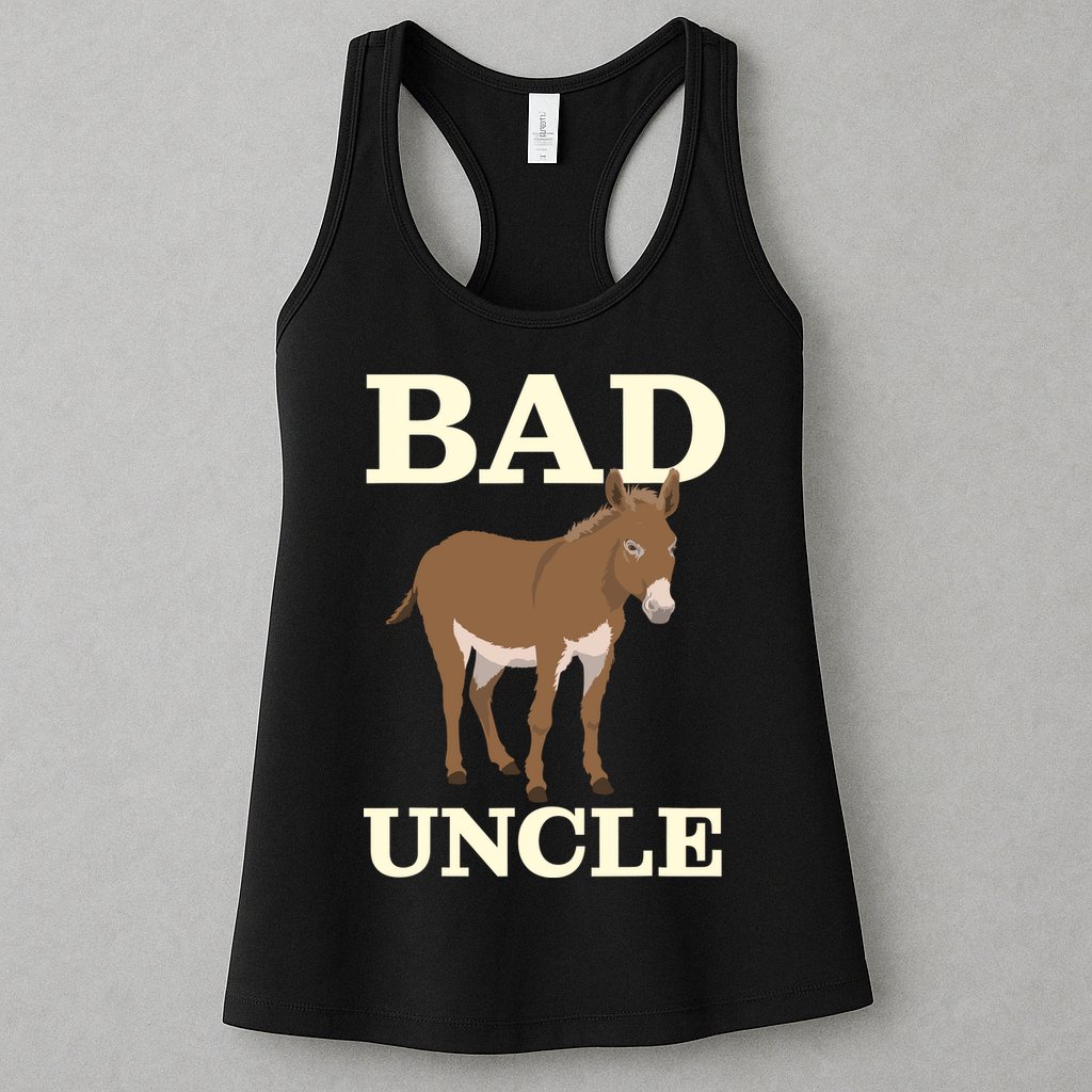 Bad Uncle Funny Uncle Donkey Uncles Gift Womens Tank Top