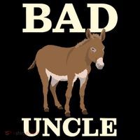 Bad Uncle Funny Uncle Donkey Uncles Gift Pom Pom 12in Knit Beanie