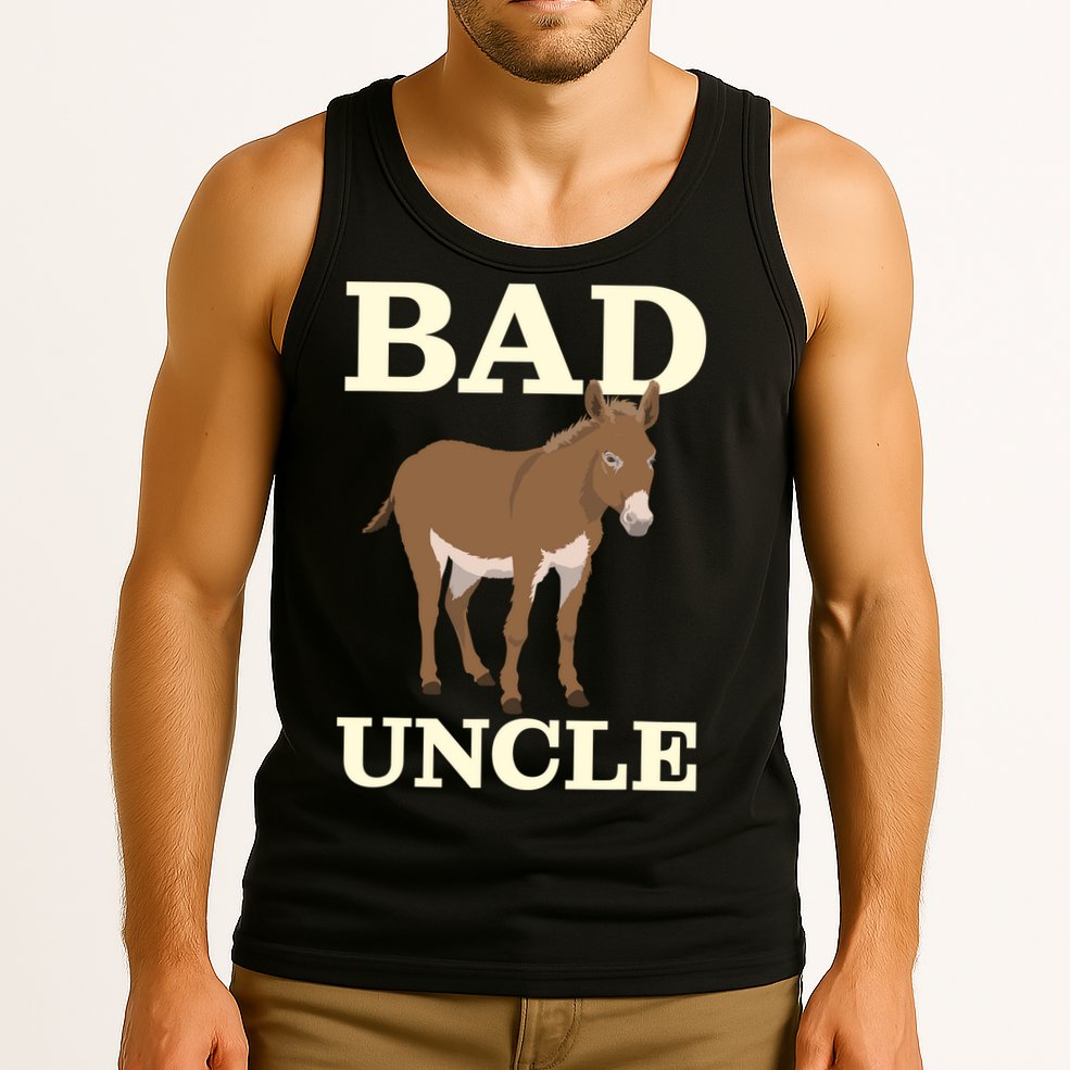 Bad Uncle Funny Uncle Donkey Uncles Gift Tank Top