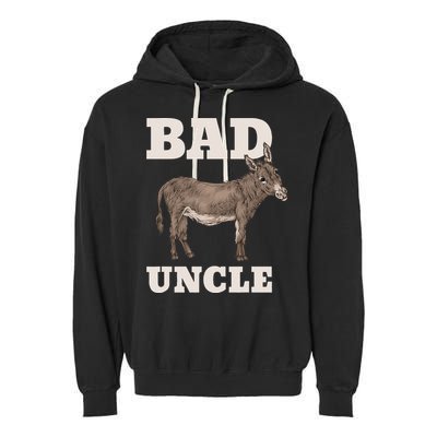 BADASS Uncle Funny Pun Cool Garment-Dyed Fleece Hoodie