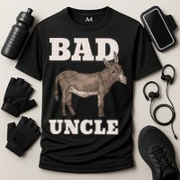 BADASS Uncle Funny Pun Cool Cooling Performance Crew T-Shirt