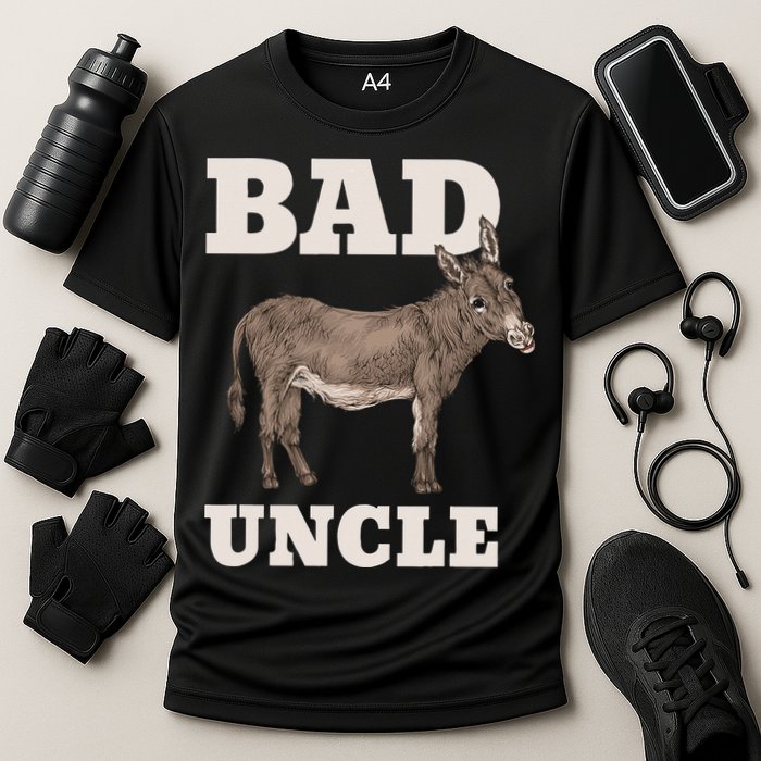 BADASS Uncle Funny Pun Cool Cooling Performance Crew T-Shirt