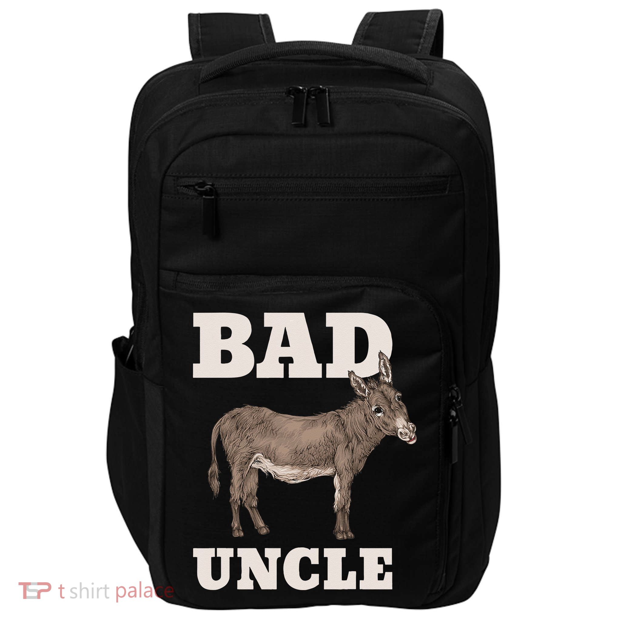 BADASS Uncle Funny Pun Cool Impact Tech Backpack