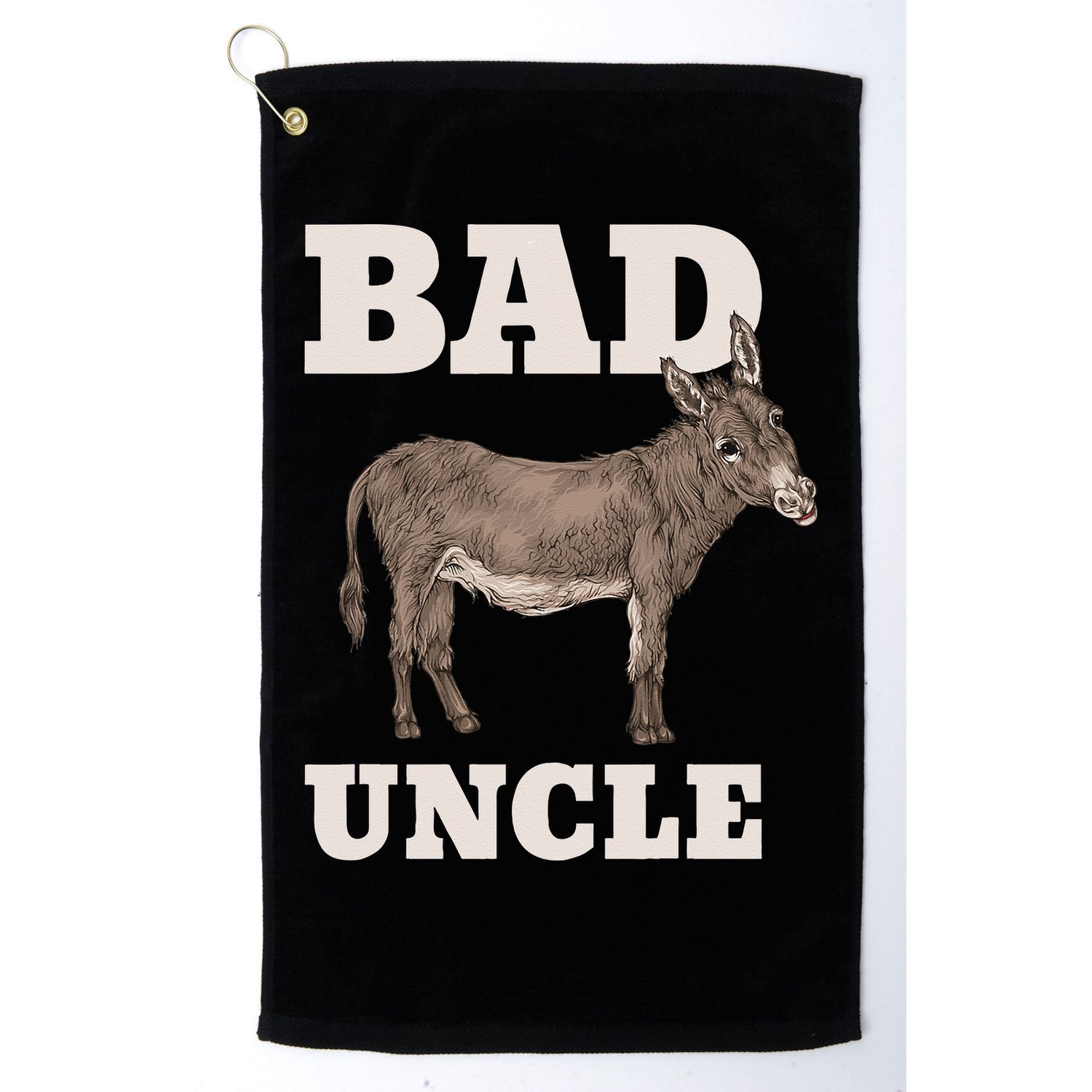 BADASS Uncle Funny Pun Cool Golf Towel