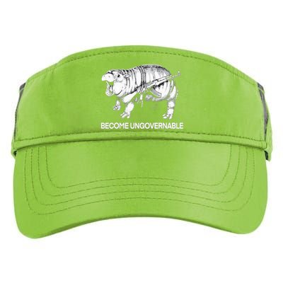 Become Ungovernable Funny Moodeng Adult Drive Performance Visor