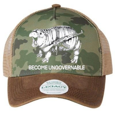 Become Ungovernable Funny Moodeng Legacy Tie Dye Trucker Hat