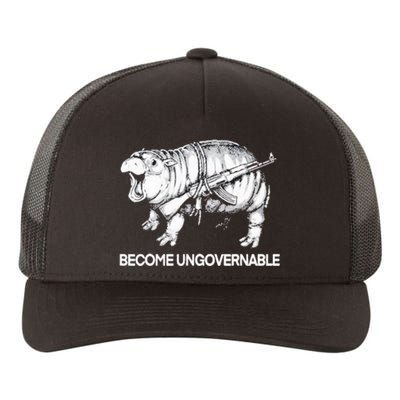 Become Ungovernable Funny Moodeng Yupoong Adult 5-Panel Trucker Hat