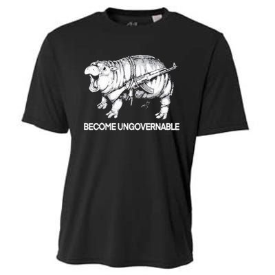 Become Ungovernable Funny Moodeng Cooling Performance Crew T-Shirt