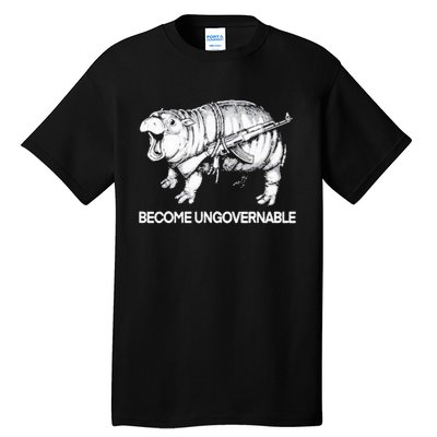 Become Ungovernable Funny Moodeng Tall T-Shirt