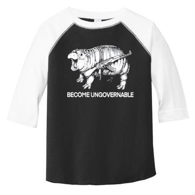 Become Ungovernable Funny Moodeng Toddler Fine Jersey T-Shirt