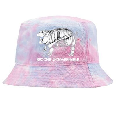 Become Ungovernable Funny Moodeng Tie-Dyed Bucket Hat