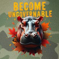 Become Ungovernable Funny Baby Hippo Moo Deng Funny Groovy Legacy Tie Dye Trucker Hat
