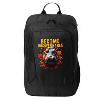 Become Ungovernable Funny Baby Hippo Moo Deng Funny Groovy City Backpack