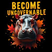 Become Ungovernable Funny Baby Hippo Moo Deng Funny Groovy 16 in Basic Backpack