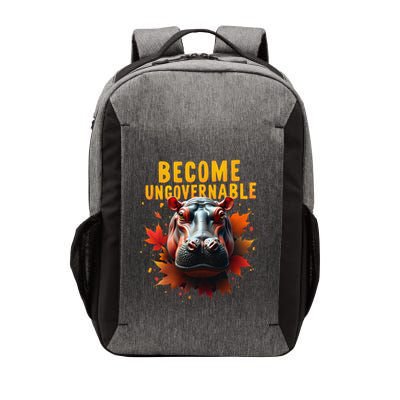 Become Ungovernable Funny Baby Hippo Moo Deng Funny Groovy Vector Backpack