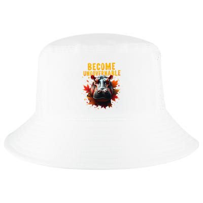 Become Ungovernable Funny Baby Hippo Moo Deng Funny Groovy Cool Comfort Performance Bucket Hat