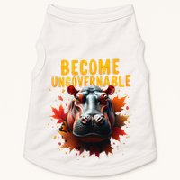 Become Ungovernable Funny Baby Hippo Moo Deng Funny Groovy Doggie Tank