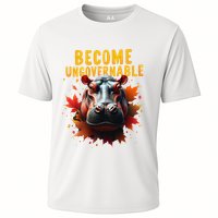 Become Ungovernable Funny Baby Hippo Moo Deng Funny Groovy Performance Shirt
