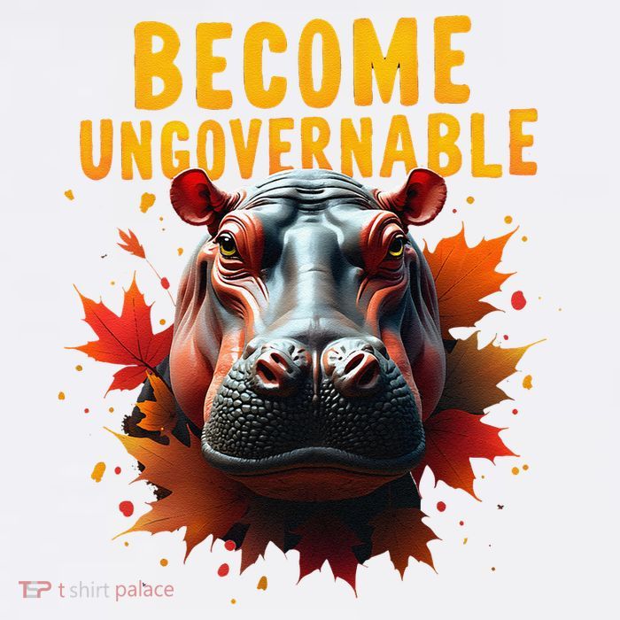 Become Ungovernable Funny Baby Hippo Moo Deng Funny Groovy Apron