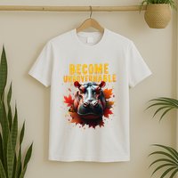 Become Ungovernable Funny Baby Hippo Moo Deng Funny Groovy T-Shirt