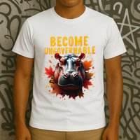 Become Ungovernable Funny Baby Hippo Moo Deng Funny Groovy T-Shirt