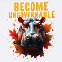 Become Ungovernable Funny Baby Hippo Moo Deng Funny Groovy Button