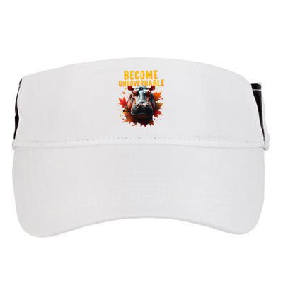 Become Ungovernable Funny Baby Hippo Moo Deng Funny Groovy Adult Drive Performance Visor