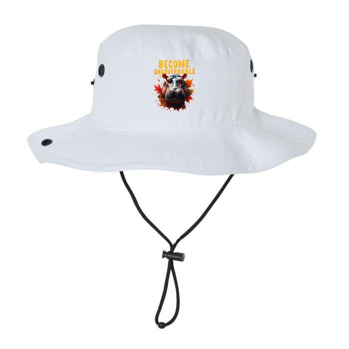 Become Ungovernable Funny Baby Hippo Moo Deng Funny Groovy Bucket Hat