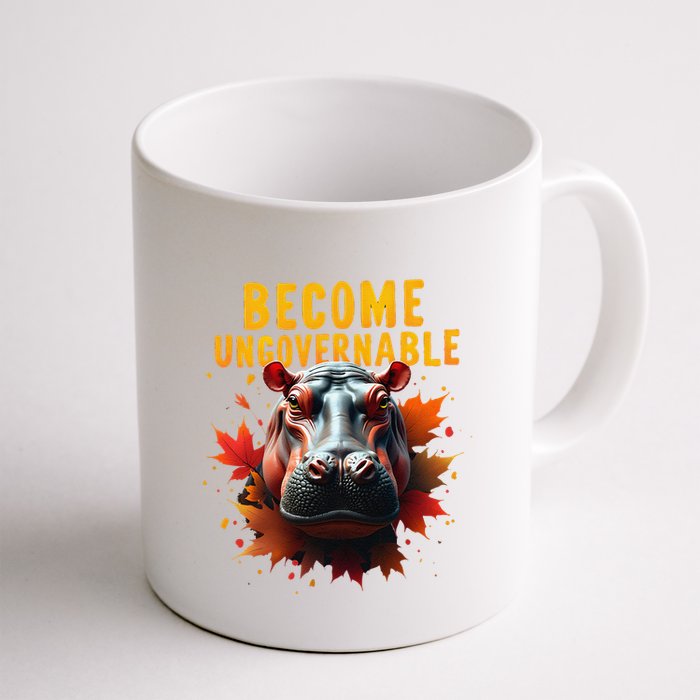 Become Ungovernable Funny Baby Hippo Moo Deng Funny Groovy Mug