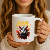 Become Ungovernable Funny Baby Hippo Moo Deng Funny Groovy Mug