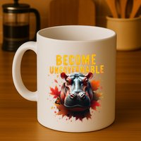 Become Ungovernable Funny Baby Hippo Moo Deng Funny Groovy Mug