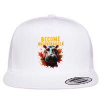 Become Ungovernable Funny Baby Hippo Moo Deng Funny Groovy Flatbill Hat