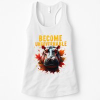 Become Ungovernable Funny Baby Hippo Moo Deng Funny Groovy Womens Tank Top