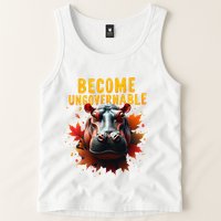 Become Ungovernable Funny Baby Hippo Moo Deng Funny Groovy Tank Top