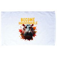 Become Ungovernable Funny Baby Hippo Moo Deng Funny Groovy Microfiber Hand Towel