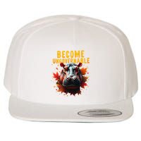 Become Ungovernable Funny Baby Hippo Moo Deng Funny Groovy Wool Snapback Cap