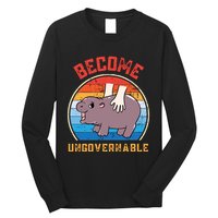 Become Ungovernable Funny Moo Deng Baby Hippo Long Sleeve Shirt