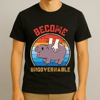 Become Ungovernable Funny Moo Deng Baby Hippo T-Shirt