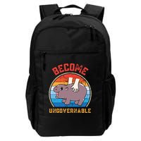 Become Ungovernable Funny Moo Deng Baby Hippo Backpack