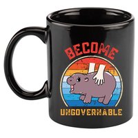 Become Ungovernable Funny Moo Deng Baby Hippo 11oz C Handle Ceramic Mug
