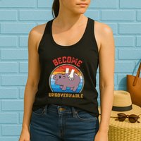 Become Ungovernable Funny Moo Deng Baby Hippo Womens Tank Top