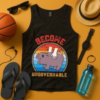 Become Ungovernable Funny Moo Deng Baby Hippo Tank Top