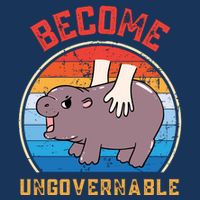 Become Ungovernable Funny Moo Deng Baby Hippo Infant Baby Jersey Bodysuit