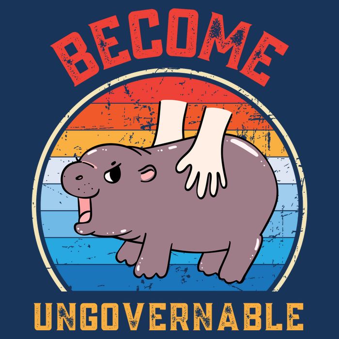 Become Ungovernable Funny Moo Deng Baby Hippo Infant Baby Jersey Bodysuit