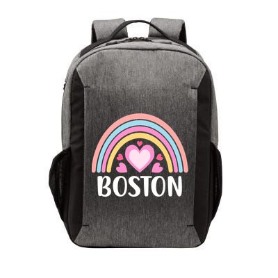 Boston USA for Wo Rainbow Hearts Vector Backpack