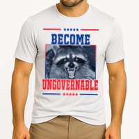 Become Ungovernable Funny Raccoon Cooling Performance Crew T-Shirt