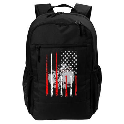 Baseball USA Flag American Flag Vintage Backpack